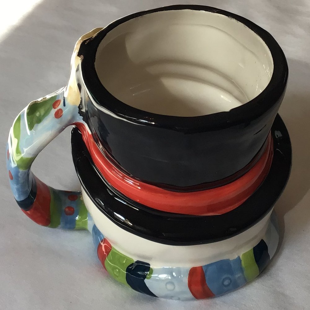 Snowman face mug - Picture 2 of 5